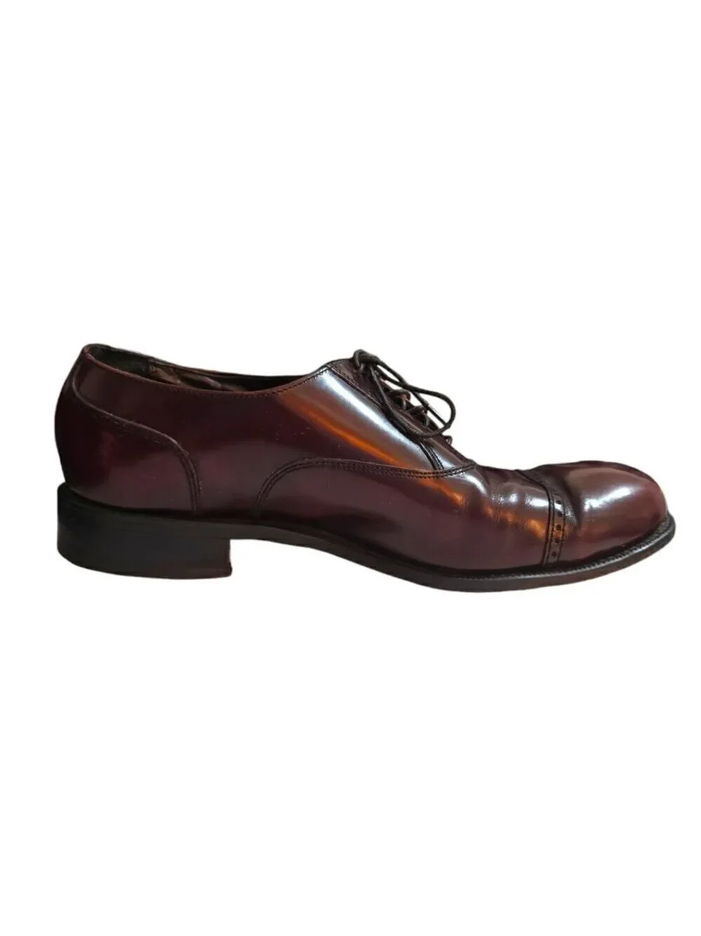 Florsheim Burgundy Lexington Cap Toe Oxford Sz 10